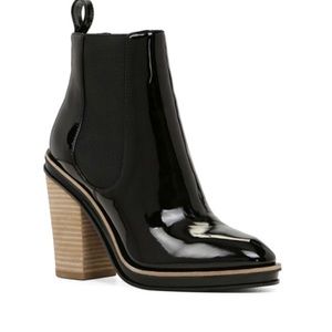 Aldo Black Patent Boot.